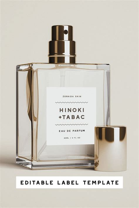 perfume label design templates